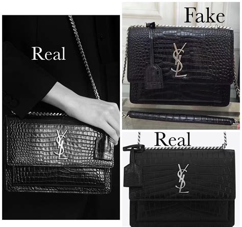 ysl sunset fake vs real|YSL bag real.